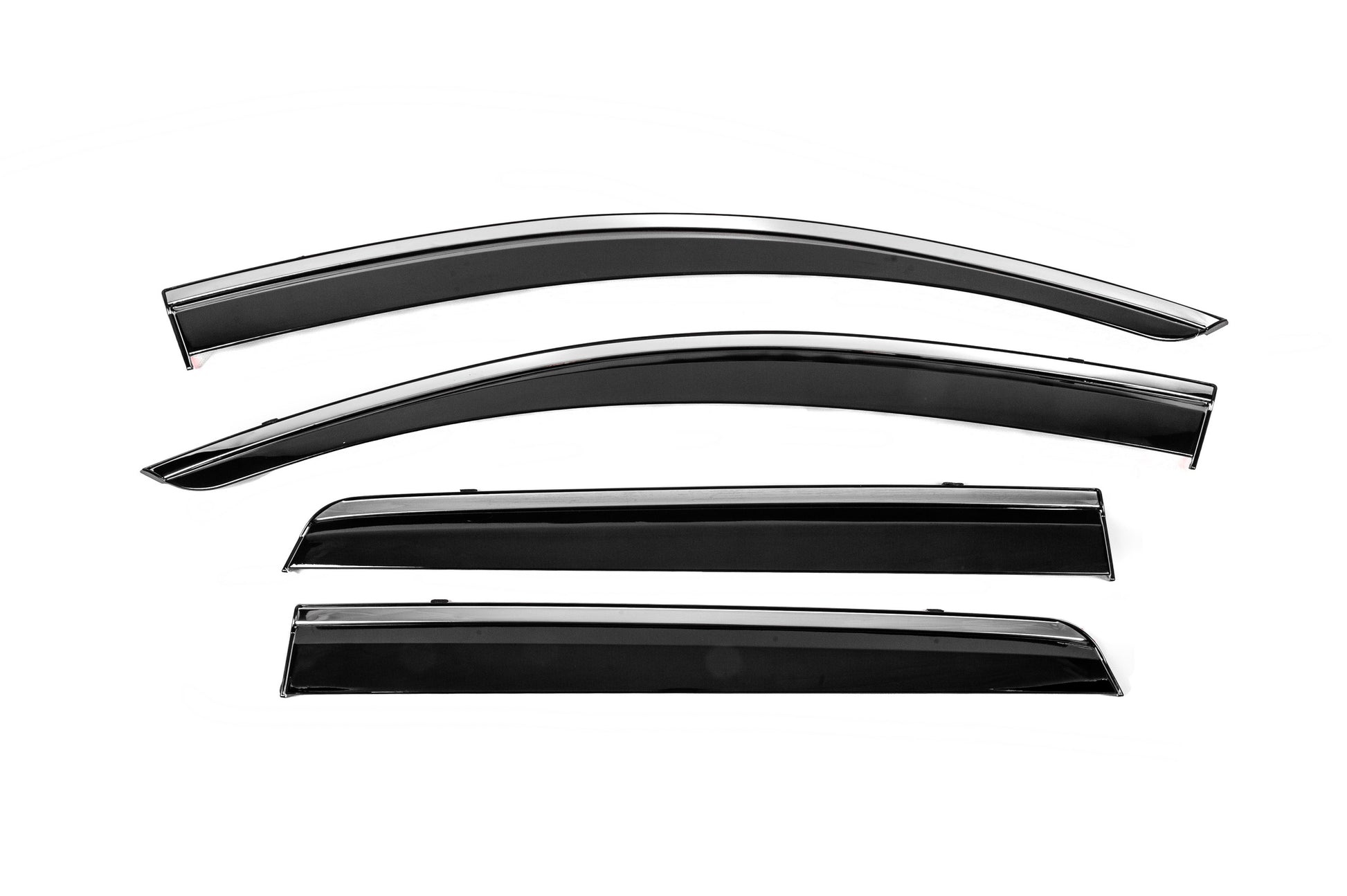 Window Deflectors with Chrome Trim Niken Luxury (4 pcs) for Fiat Freemont 2011-2016 - image 1