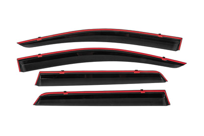 Window Deflectors with Chrome Trim Niken Luxury (4 pcs) for Dodge Journey 2008-2020 - image 4