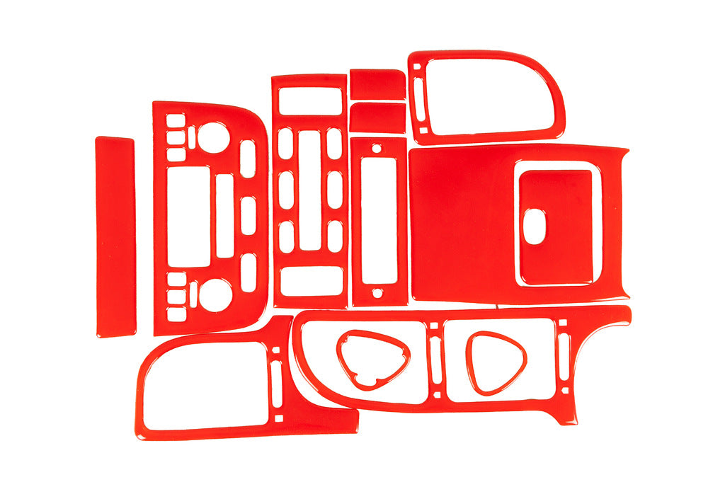 Dashboard Trim Covers (red) for Peugeot 406 1995-2004 - image 1