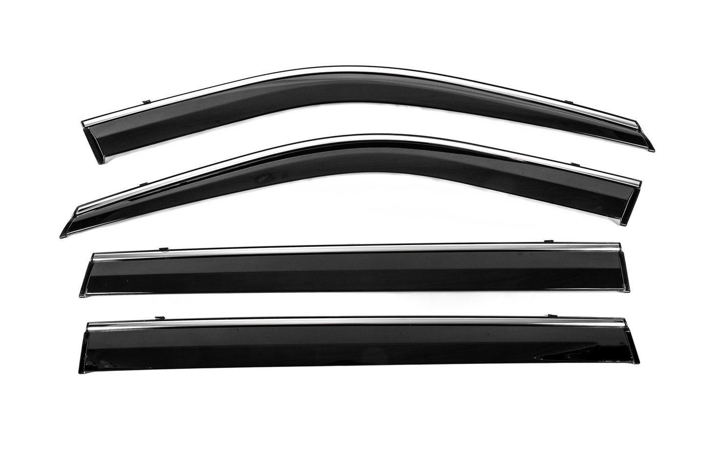 Window Deflectors with Chrome Trim Niken Luxury (4 pcs) for Toyota Highlander 2019- - image 5