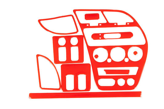 Dashboard Trim Covers 1997-2001 (red color) for Peugeot 306 1993-2001 - image 1