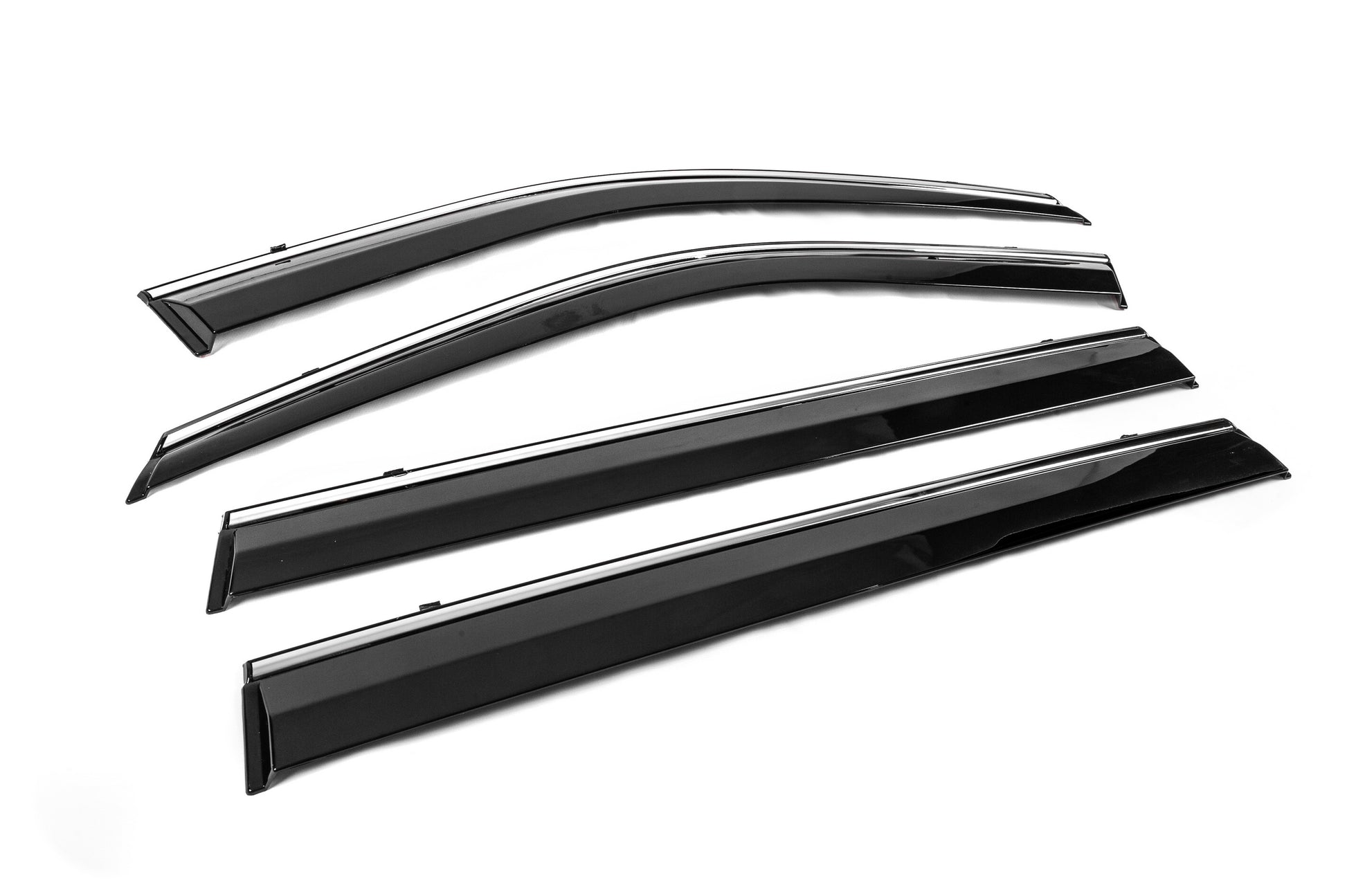 Window Deflectors with Chrome Trim Niken Luxury (4 pcs) for Toyota Highlander 2019- - image 6