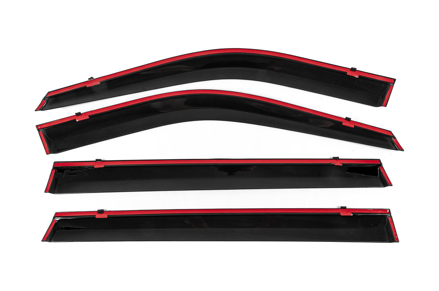 Window Deflectors with Chrome Trim Niken Luxury (4 pcs) for Toyota Highlander 2019- - image 7