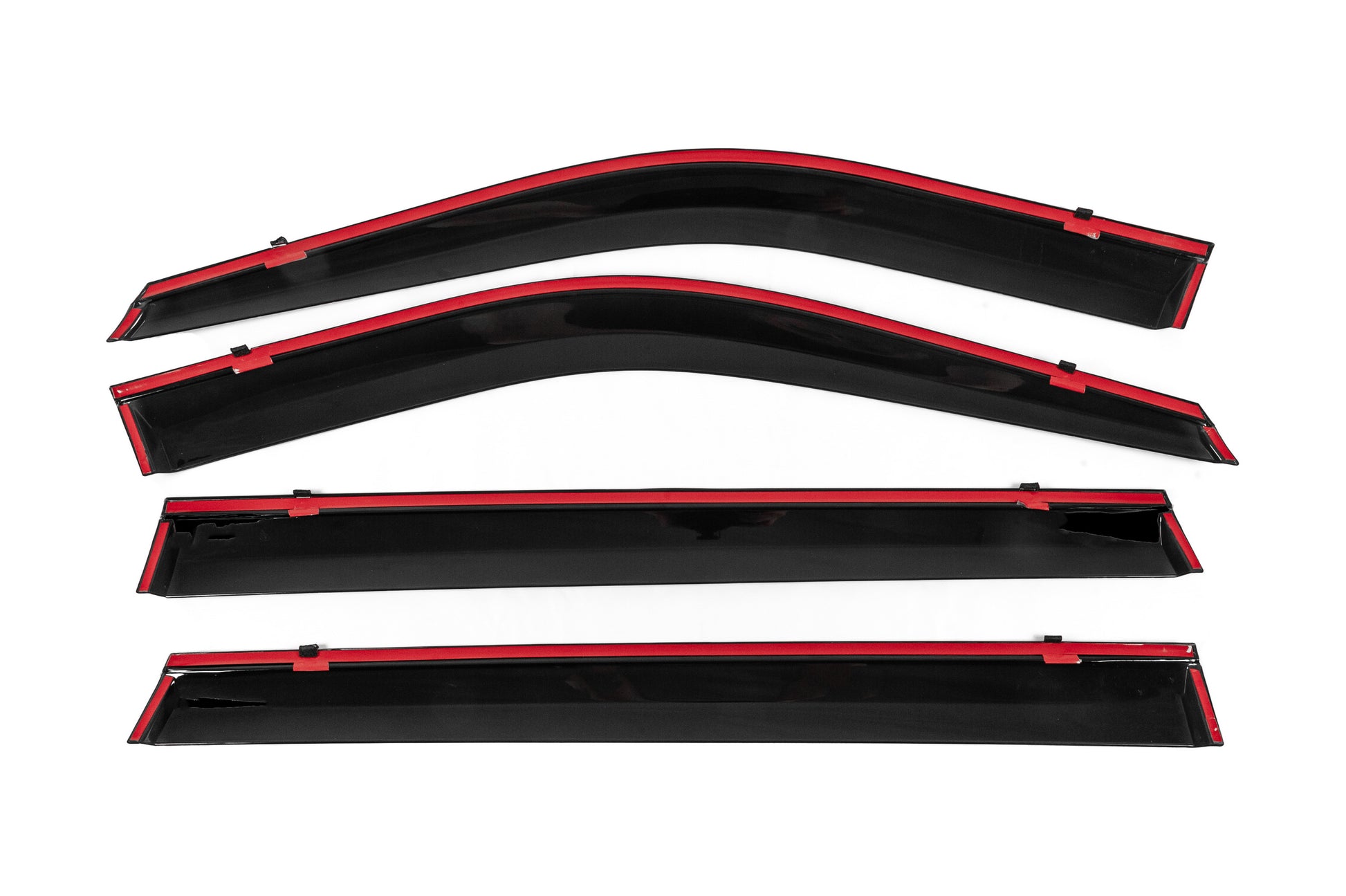 Window Deflectors with Chrome Trim Niken Luxury (4 pcs) for Toyota Highlander 2019- - image 7