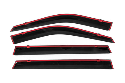 Window Deflectors with Chrome Trim Niken Luxury (4 pcs) for Toyota Highlander 2019- - image 7