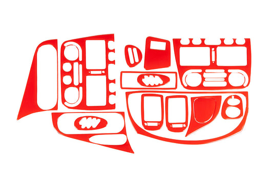 Dashboard Trim Covers (red) for Fiat Palio 1996-2011 - image 1