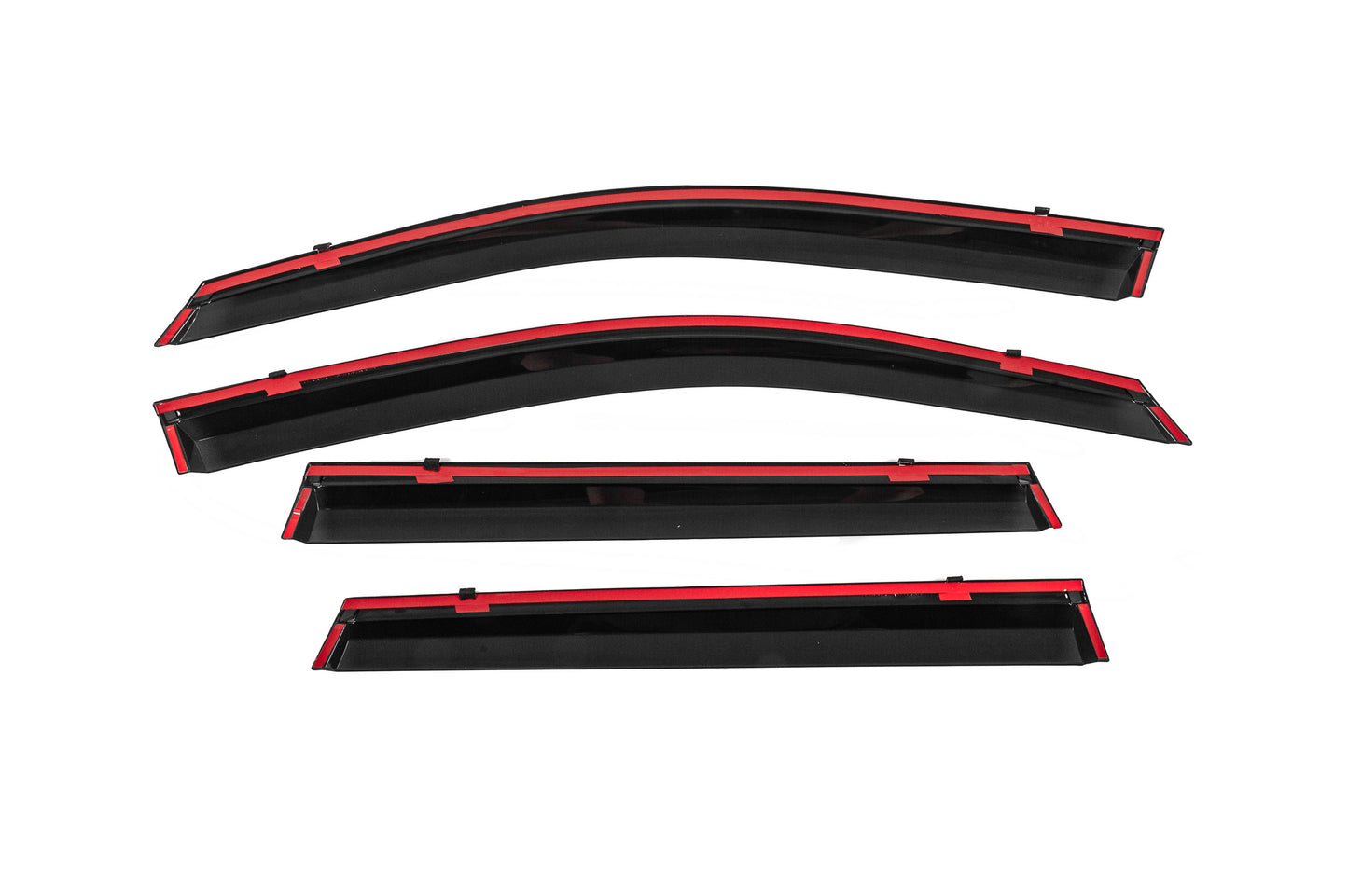 Window Deflectors with Chrome Trim Niken Luxury (4 pcs) for Toyota Corolla Cross 2020- - image 4