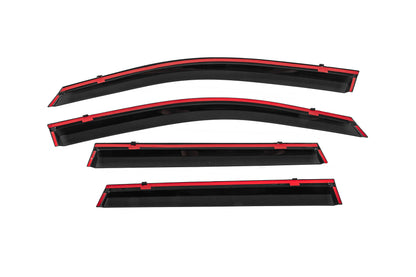 Window Deflectors with Chrome Trim Niken Luxury (4 pcs) for Toyota Corolla Cross 2020- - image 4