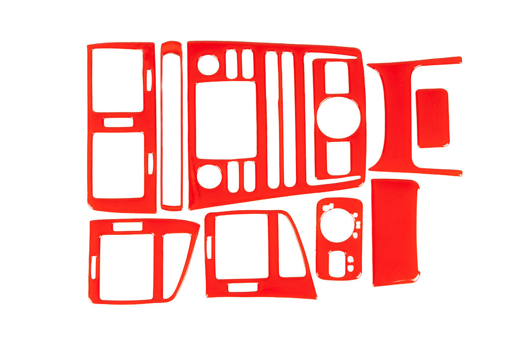 Dashboard Trim Covers 1999-2002 (red color) for Seat Ibiza 1993-2002 - image 1