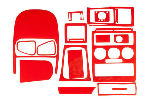 Panel overlays (red) for Opel Astra G classic 1998-2012 - Reelken Auto