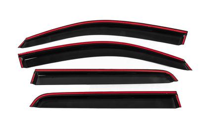 Window Deflectors with Chrome Trim Niken Luxury (2011-2015, 4 pcs) for Toyota Hilux 2006-2015 - image 4