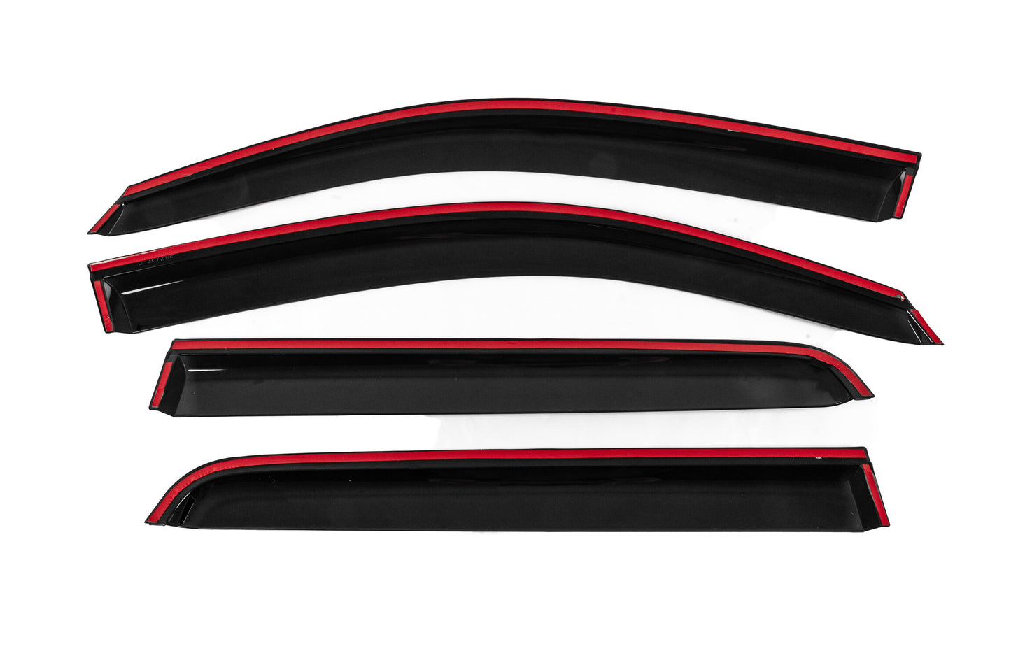 Window Deflectors with Chrome Trim Niken Luxury (2011-2015, 4 pcs) for Toyota Hilux 2006-2015 - image 4