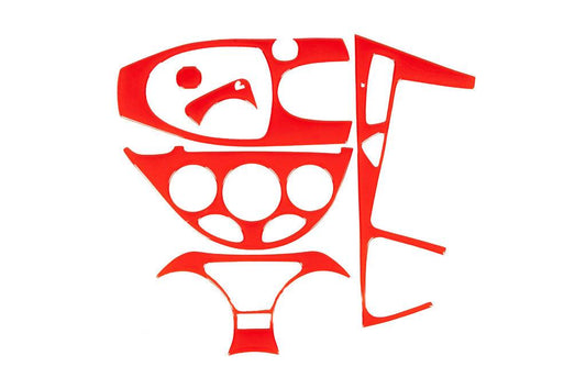 Panel overlays (red) for Ford Focus I 1998-2005 - Reelken Auto
