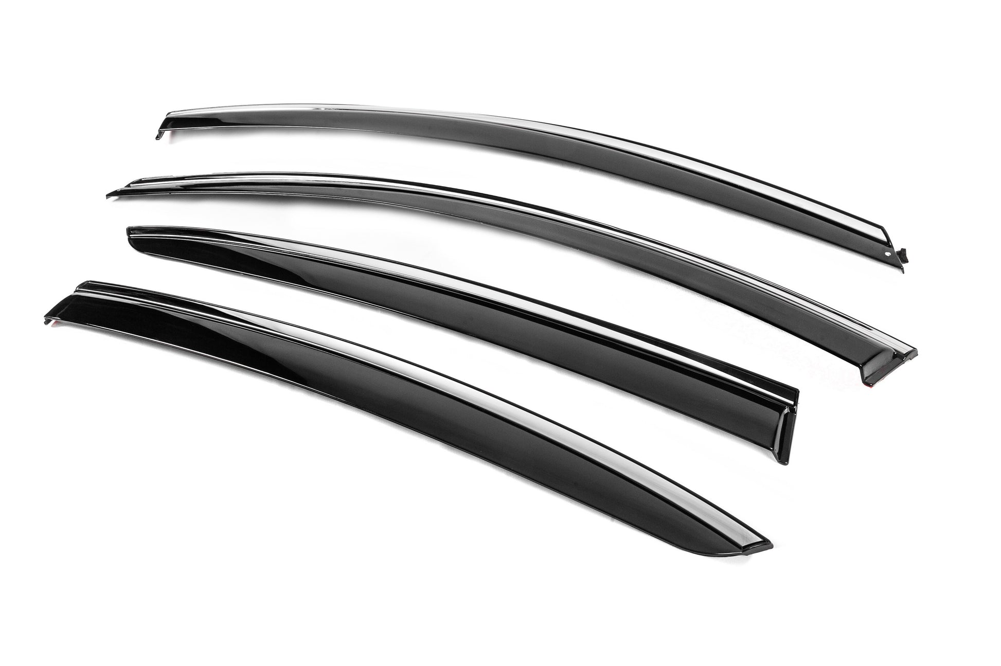 Window Deflectors with Chrome Trim Niken Luxury (HB, 4 pcs) for Renault Megane IV 2016-2025 - image 2