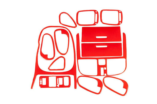 Panel overlays 1999-2003 (red) for Mitsubishi Carisma - Reelken Auto