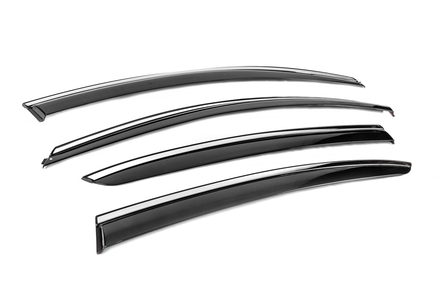 Window Deflectors with Chrome Trim Niken Luxury (HB, 4 pcs) for Renault Megane IV 2016-2025 - image 3