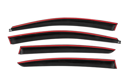 Window Deflectors with Chrome Trim Niken Luxury (HB, 4 pcs) for Renault Megane IV 2016-2025 - image 4