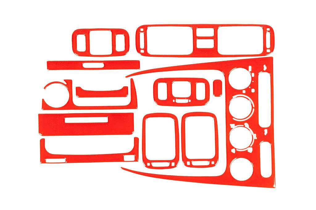 Panel overlays 1998-2000 (red) for Toyota Corolla 1998-2002 - Reelken Auto