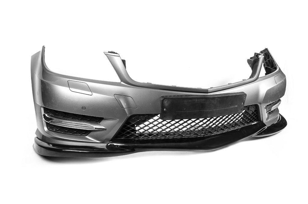 Front bumper cover DPT V2 (2011-2015, gloss black) for Mercedes C-class W204 2007-2015 - image 11