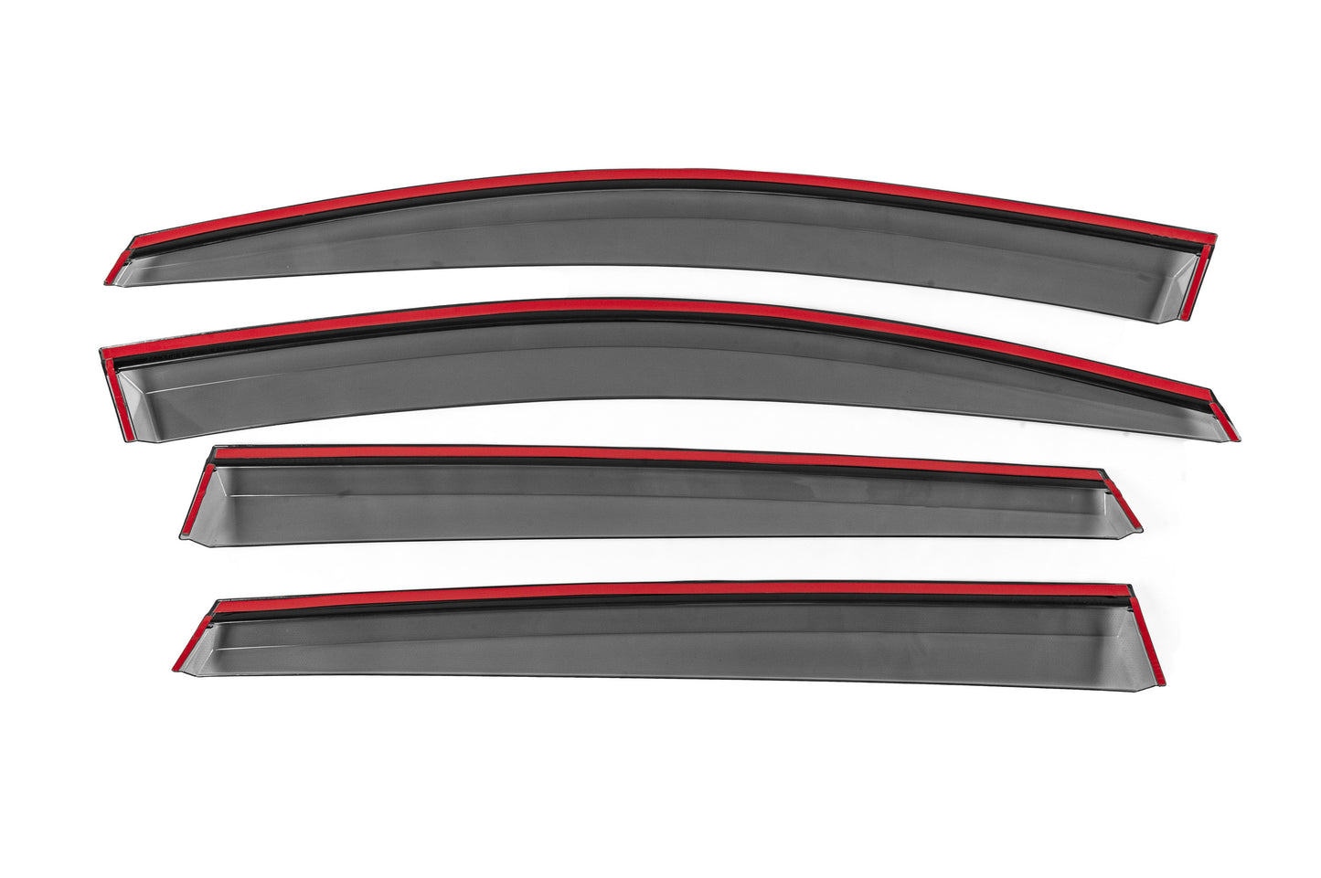 Window Deflectors with Chrome Trim Niken Luxury (SW, 4 pcs) for Volkswagen Golf 7/E-Golf 2012-2020 - image 4