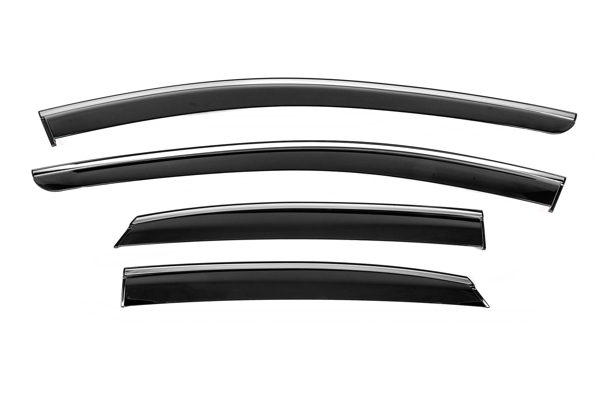 Window Deflectors with Chrome Trim Niken Luxury (4 pcs) for Toyota bZ3 2023- - image 1