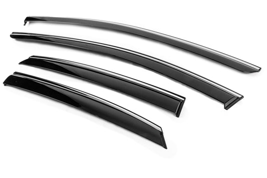 Window Deflectors with Chrome Trim Niken Luxury (4 pcs) for Toyota bZ3 2023- - image 2