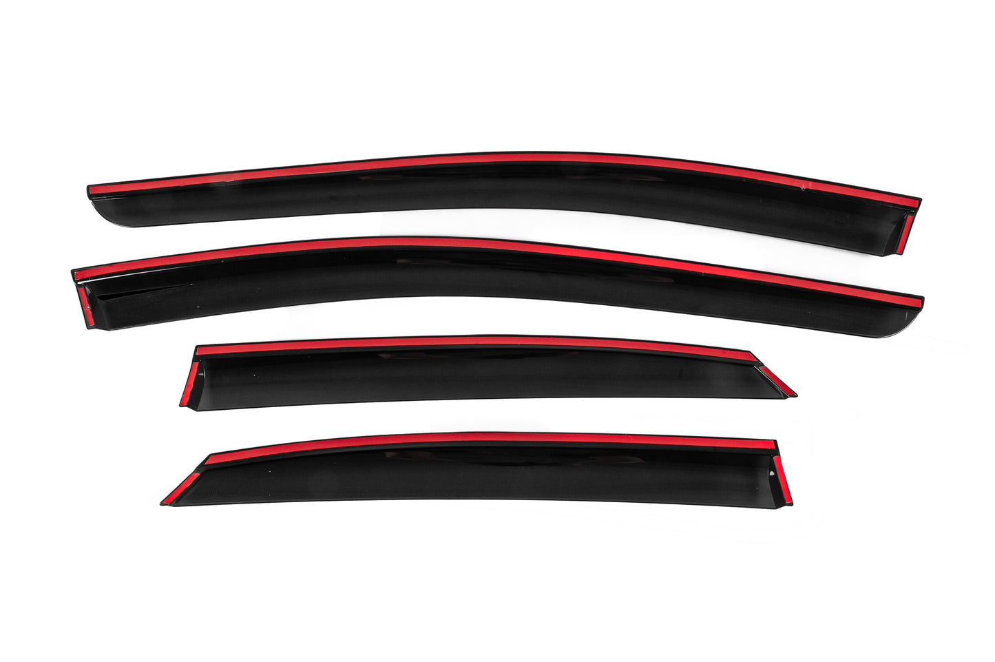 Window Deflectors with Chrome Trim Niken Luxury (4 pcs) for Toyota bZ3 2023- - image 4