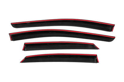 Window Deflectors with Chrome Trim Niken Luxury (4 pcs) for Toyota bZ3 2023- - image 4