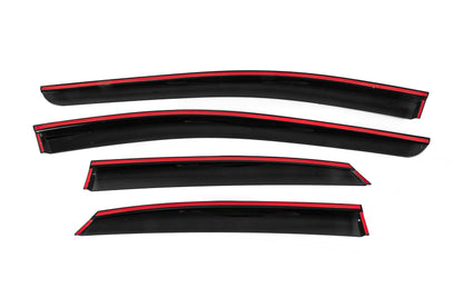 Window Deflectors with Chrome Trim Niken Luxury (4 pcs) for Toyota bZ3 2023- - image 4