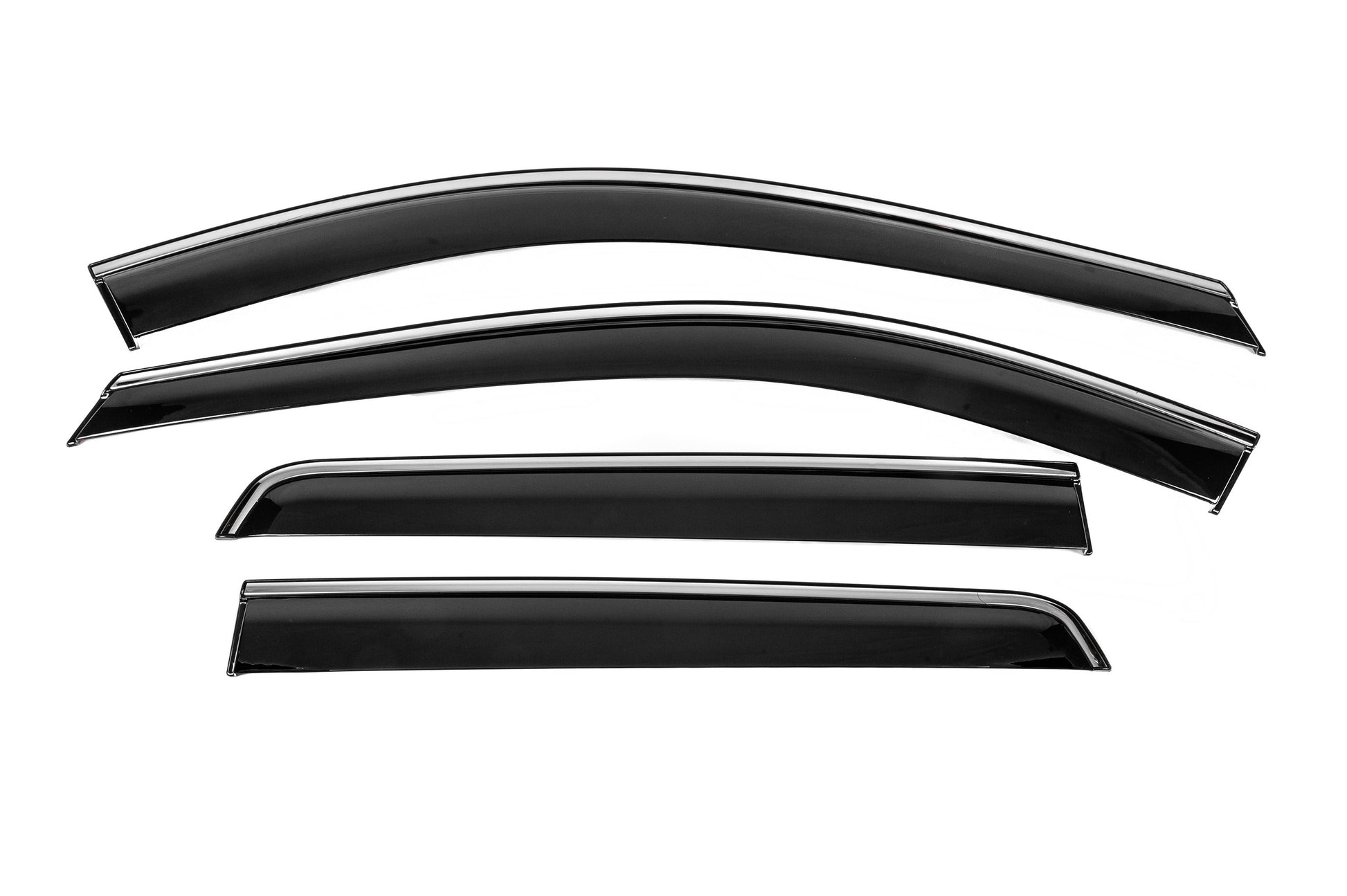 Window Deflectors with Chrome Trim Niken Luxury (4 pcs) for Nissan Pathfinder R53 2021- - image 1