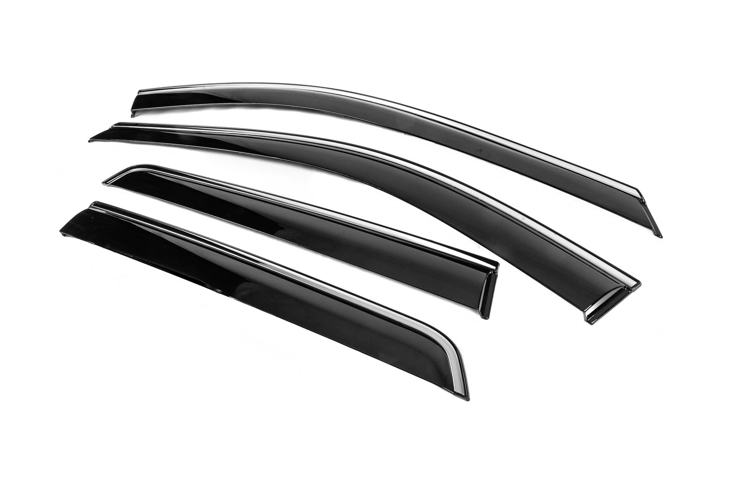 Window Deflectors with Chrome Trim Niken Luxury (4 pcs) for Nissan Pathfinder R53 2021- - image 2