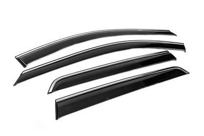 Window Deflectors with Chrome Trim Niken Luxury (4 pcs) for Nissan Pathfinder R53 2021- - image 3