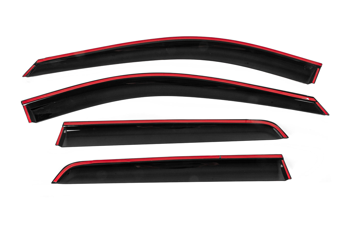 Window Deflectors with Chrome Trim Niken Luxury (4 pcs) for Nissan Pathfinder R53 2021- - image 4