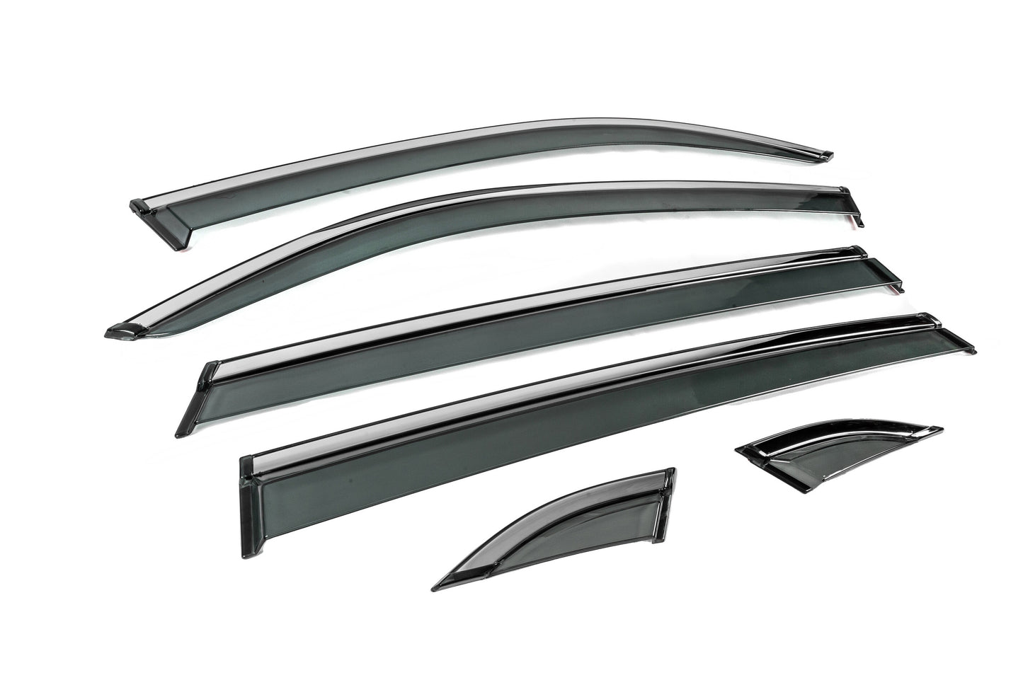 Window Deflectors with Chrome Trim Niken Luxury (for Terramont X, 4 pcs) for Volkswagen Atlas (Terramont) 2016- - image 3