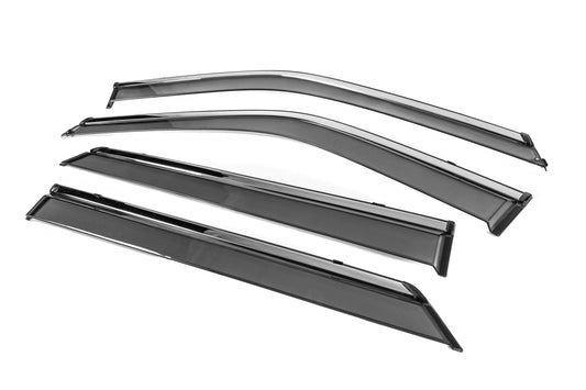 Window Deflectors with Chrome Trim Niken Luxury (4 pcs) for Ford Explorer 2019- - image 2