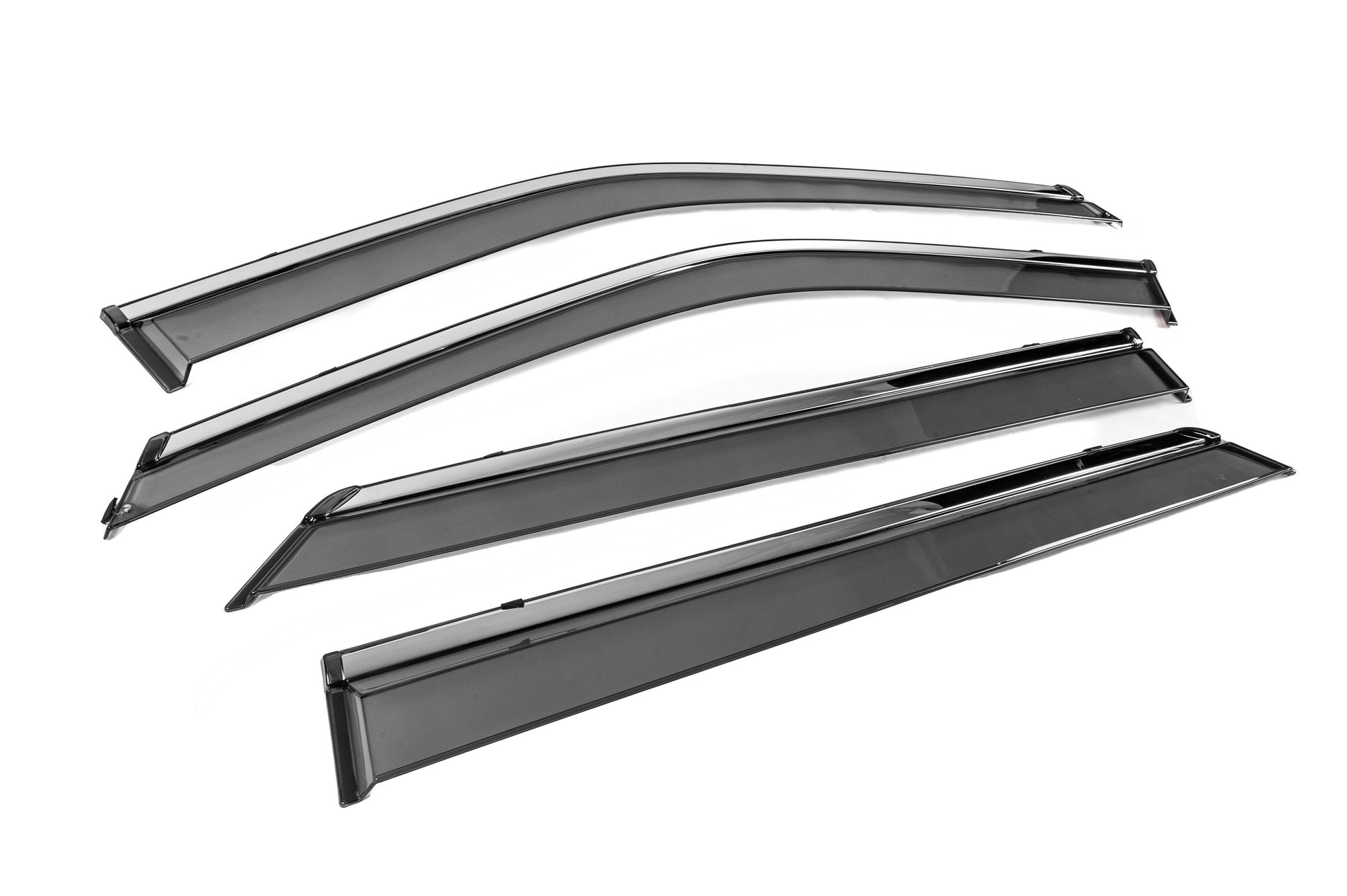 Window Deflectors with Chrome Trim Niken Luxury (4 pcs) for Ford Explorer 2019- - image 3
