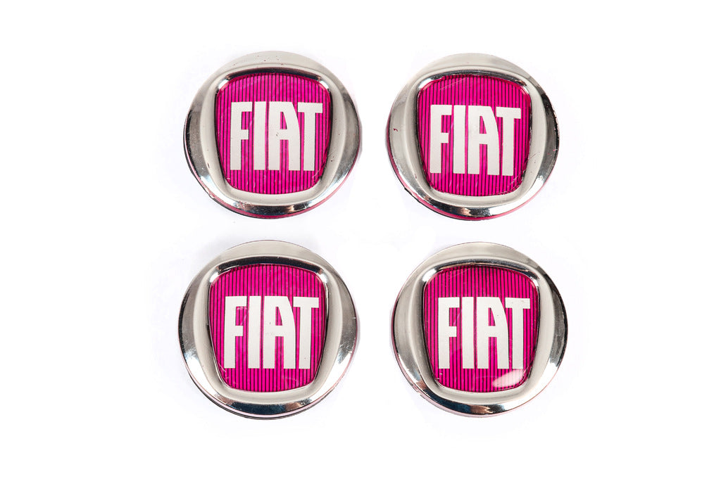 Wheel center caps V2 49/42.5 mm red (4 pcs, 0735448759) for Fiat - image 4