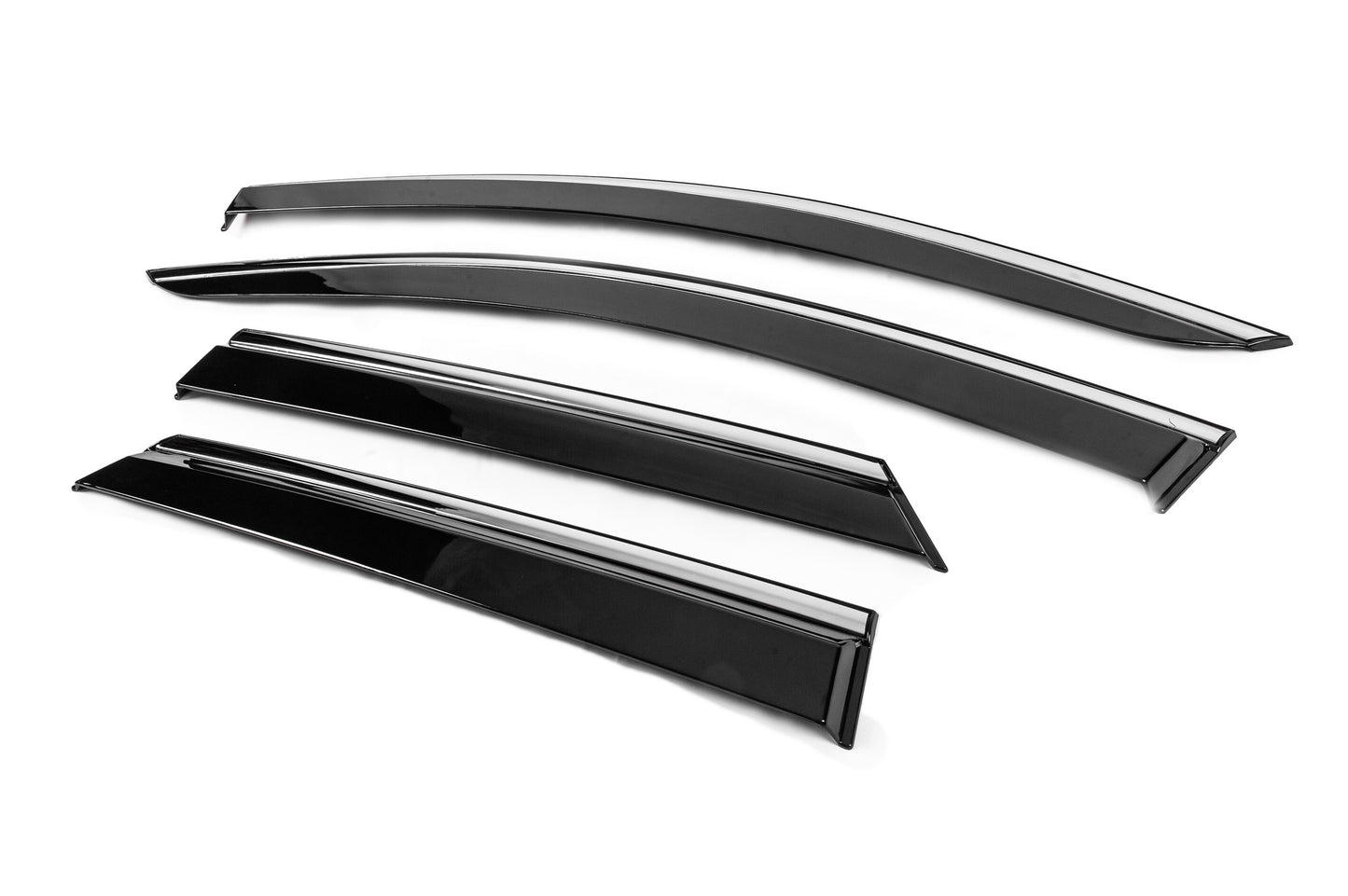 Window Deflectors with Chrome Trim Niken Luxury (4 pcs) for Peugeot 3008 2016-2023 - image 2