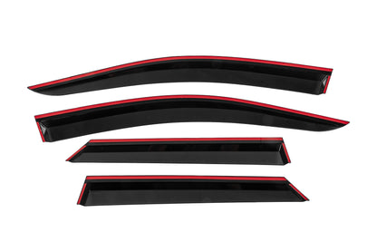 Window Deflectors with Chrome Trim Niken Luxury (4 pcs) for Peugeot 3008 2016-2023 - image 4