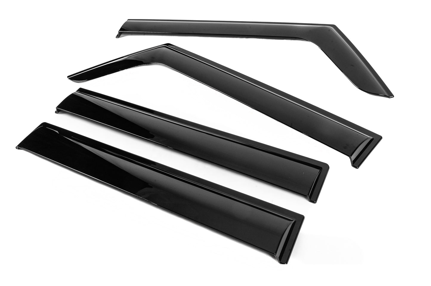 Window Deflectors Niken Luxury (4 pcs) for Jeep Wrangler 2007-2017 - image 2