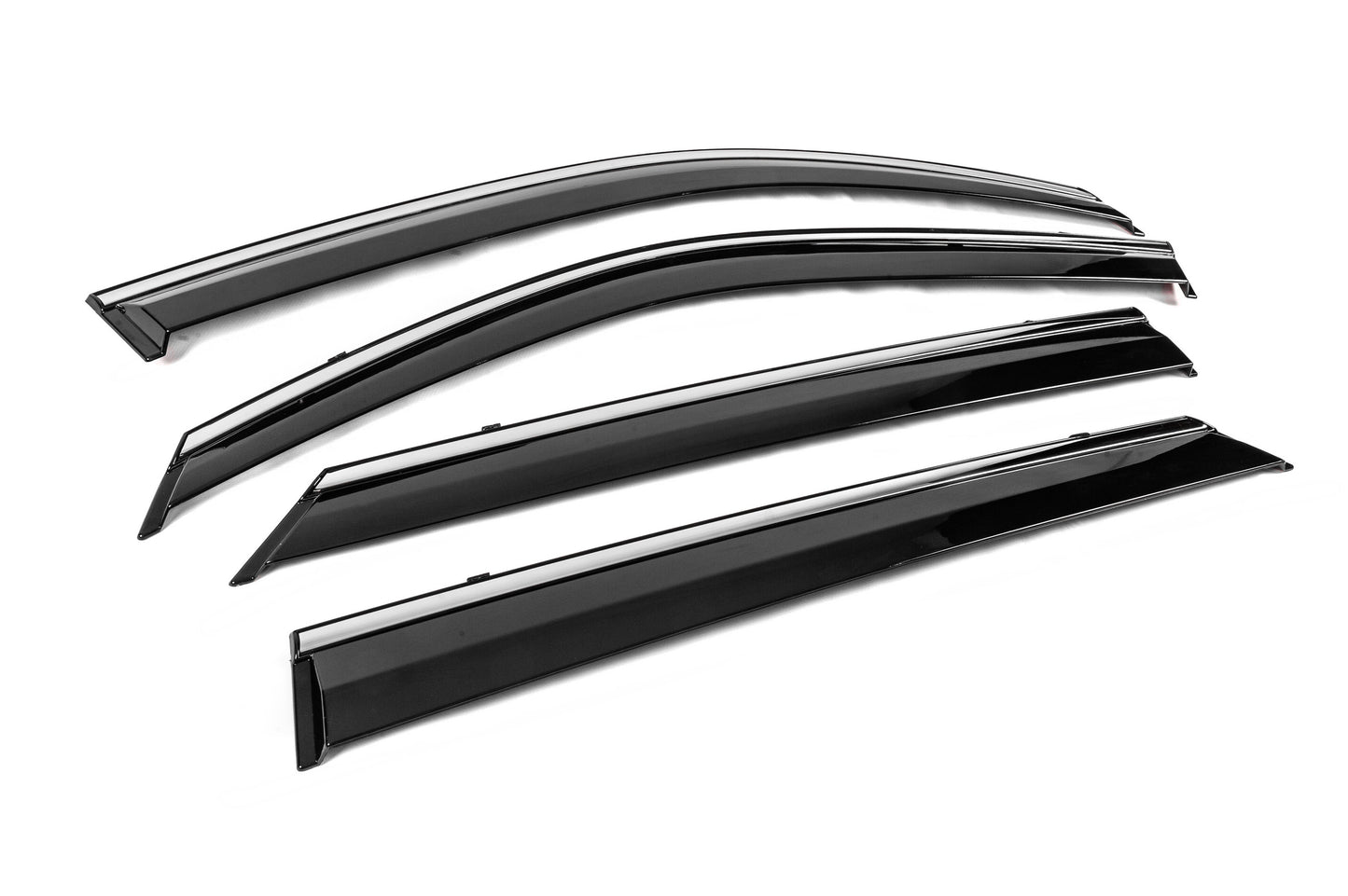 Window Deflectors with Chrome Trim Niken Luxury (4 pcs) for Peugeot 2008 2019- - image 3