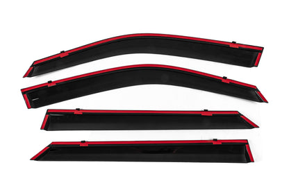 Window Deflectors with Chrome Trim Niken Luxury (4 pcs) for Peugeot 2008 2019- - image 4