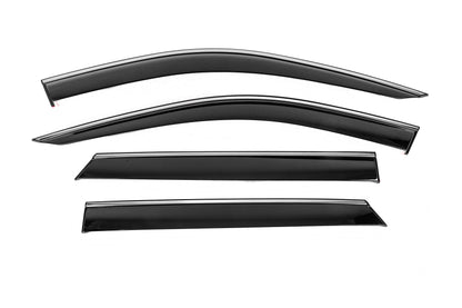 Window Deflectors with Chrome Trim Niken Luxury (4 pcs) for Dodge Durango 2010- - image 1