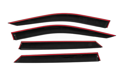 Window Deflectors with Chrome Trim Niken Luxury (4 pcs) for Dodge Durango 2010- - image 4