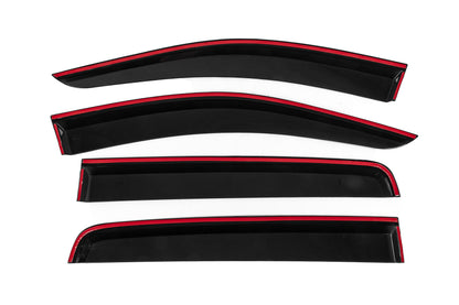 Window Deflectors with Chrome Trim Niken Luxury (2015-2022, 4 pcs) for Ford Ranger 2011-2022 - image 8