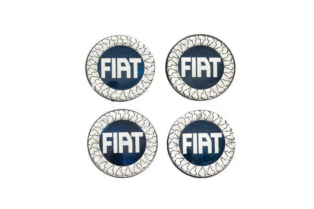 Wheel center caps V3 49/42.5 mm blue (4 pcs, 46746586) for Fiat - image 2