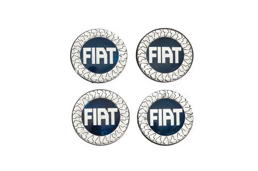 Wheel center caps V3 49/42.5 mm blue (4 pcs, 46746586) for Fiat - image 2