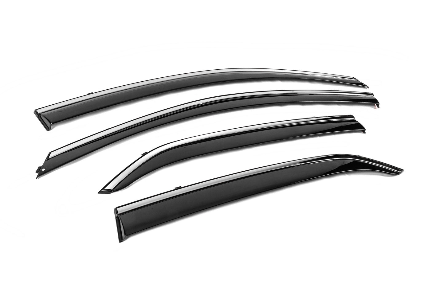 Window Deflectors with Chrome Trim Niken Luxury (4 pcs) for Toyota Corolla 2007-2013 - image 3