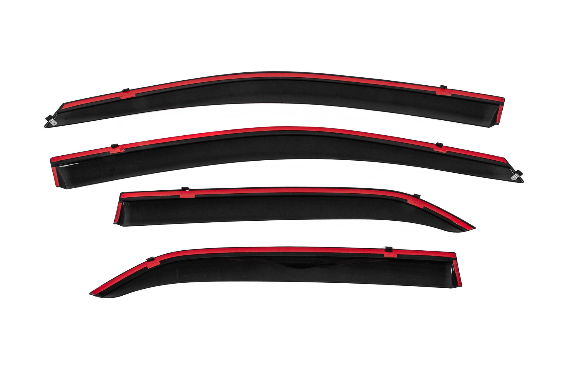 Window Deflectors with Chrome Trim Niken Luxury (4 pcs) for Toyota Corolla 2007-2013 - image 4