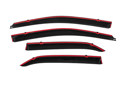 Window Deflectors with Chrome Trim Niken Luxury (4 pcs) for Toyota Corolla 2007-2013 - image 4